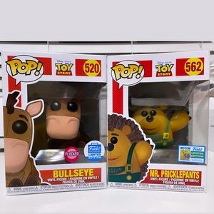 Flocked Bullseye & Mr. Picklepants **sold as set**